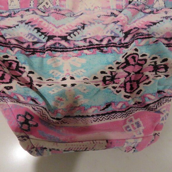 SEAFOLLY Beach Bazaar Persian Pink Patchwork Print Hipster Bikini Bottoms US 8 - Picture 8 of 11